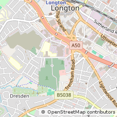 Map of Stoke-on-Trent, Staffordshire