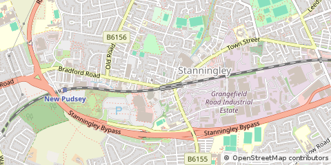 Map of Leeds, West Yorkshire