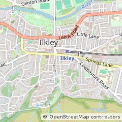Map of Ilkley, West Yorkshire