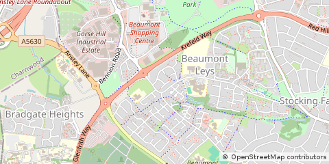 Map of Leicester