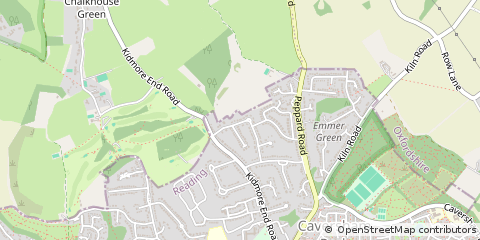 Map of Reading, Oxfordshire