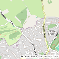 Map of Reading, Oxfordshire