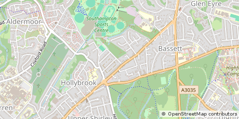 Map of Southampton, Hampshire