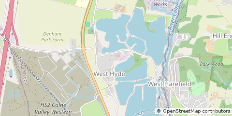 Map of Rickmansworth, Hertfordshire