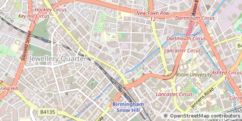 Map of Birmingham, West Midlands