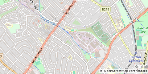 Map of Sutton, Surrey