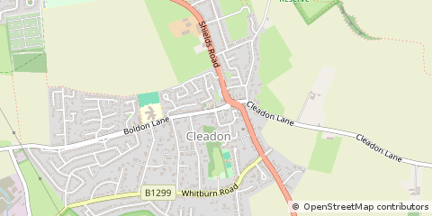Map of Cleadon, Tyne & Wear