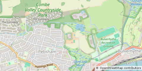 Map of Bexhill-on-SEA, East Sussex