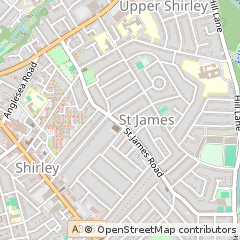 Map of Southampton, Hampshire