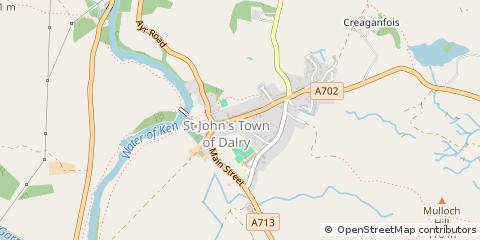 Map of Castle Douglas, Dumfries