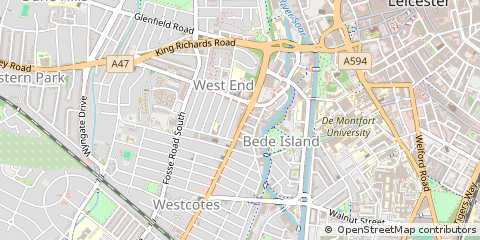 Map of Leicester