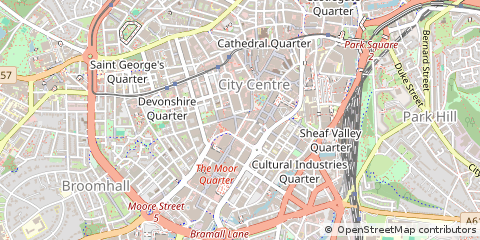 Map of Sheffield