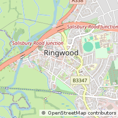 Map of Ringwood, Hampshire