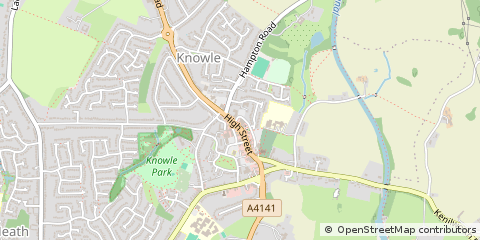 Map of Solihull