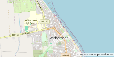 Map of East Riding of Yorkshire, East Yorkshire
