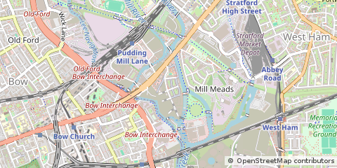 Map of Stratford, London