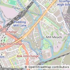 Map of Stratford, London