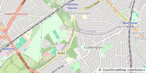 Map of London, Leicestershire