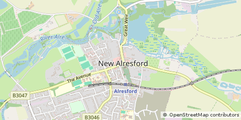 Map of Alresford, Hampshire
