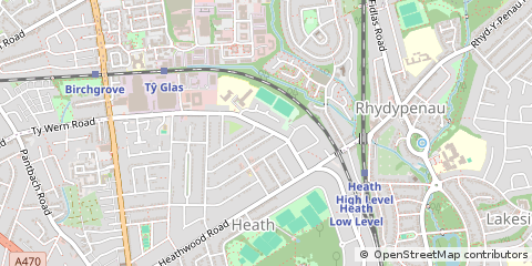Map of Cardiff