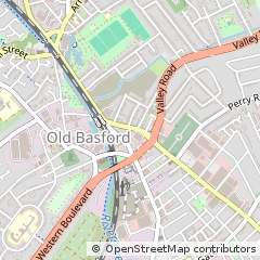 Map of Nottingham, Nottinghamshire