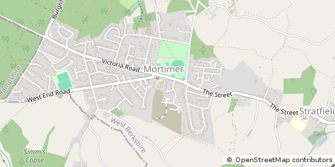 Map of Reading, Berkshire