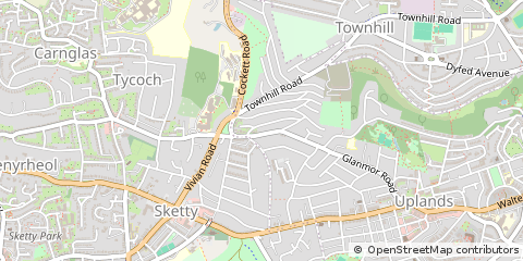 Map of Swansea