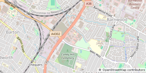 Map of Gloucester, Gloucestershire