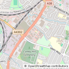 Map of Gloucester, Gloucestershire