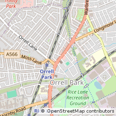 Map of Liverpool, Merseyside