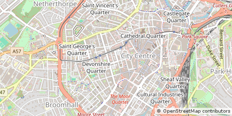 Map of Sheffield, Cheshire