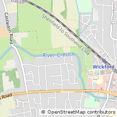 Map of Wickford, Essex