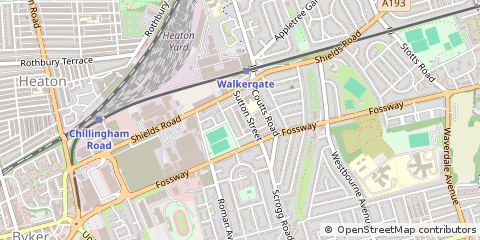 Map of Newcastle Upon Tyne