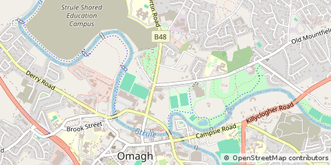 Map of Omagh, Co Tyrone