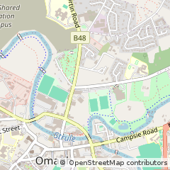 Map of Omagh, Co Tyrone