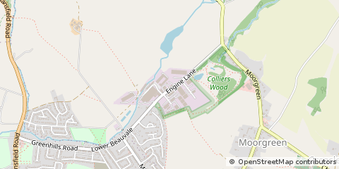 Map of Newthorpe, Nottingham