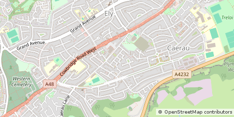 Map of Cardiff