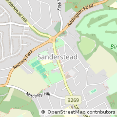 Map of South Croydon, Surrey