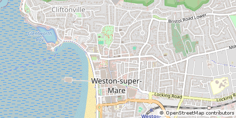Map of Weston, North Somerset