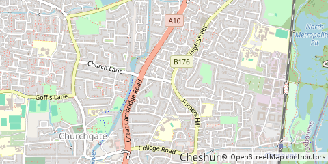 Map of Waltham Cross