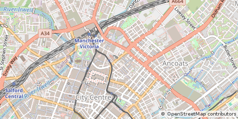 Map of Manchester
