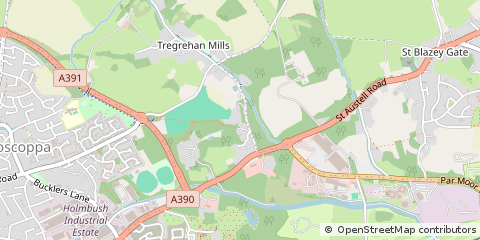 Map of ST Austell, Corneall