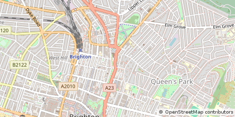 Map of Brighton, East Sussex