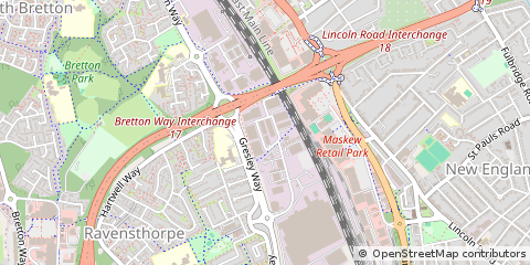 Map of Peterborough