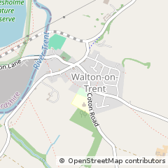 Map of Swadlincote, Derbyshire