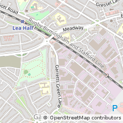 Map of Birmingham, West Midlands