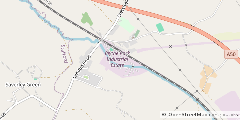 Map of Stoke on Trent