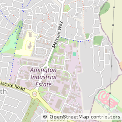 Map of Tamworth, Staffordshire