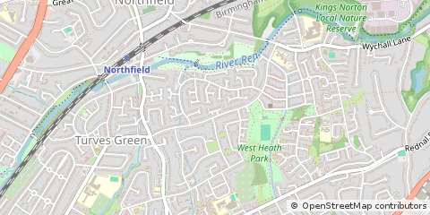 Map of Birmingham, West Midlands