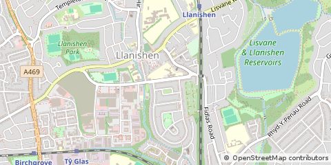 Map of Cardiff
